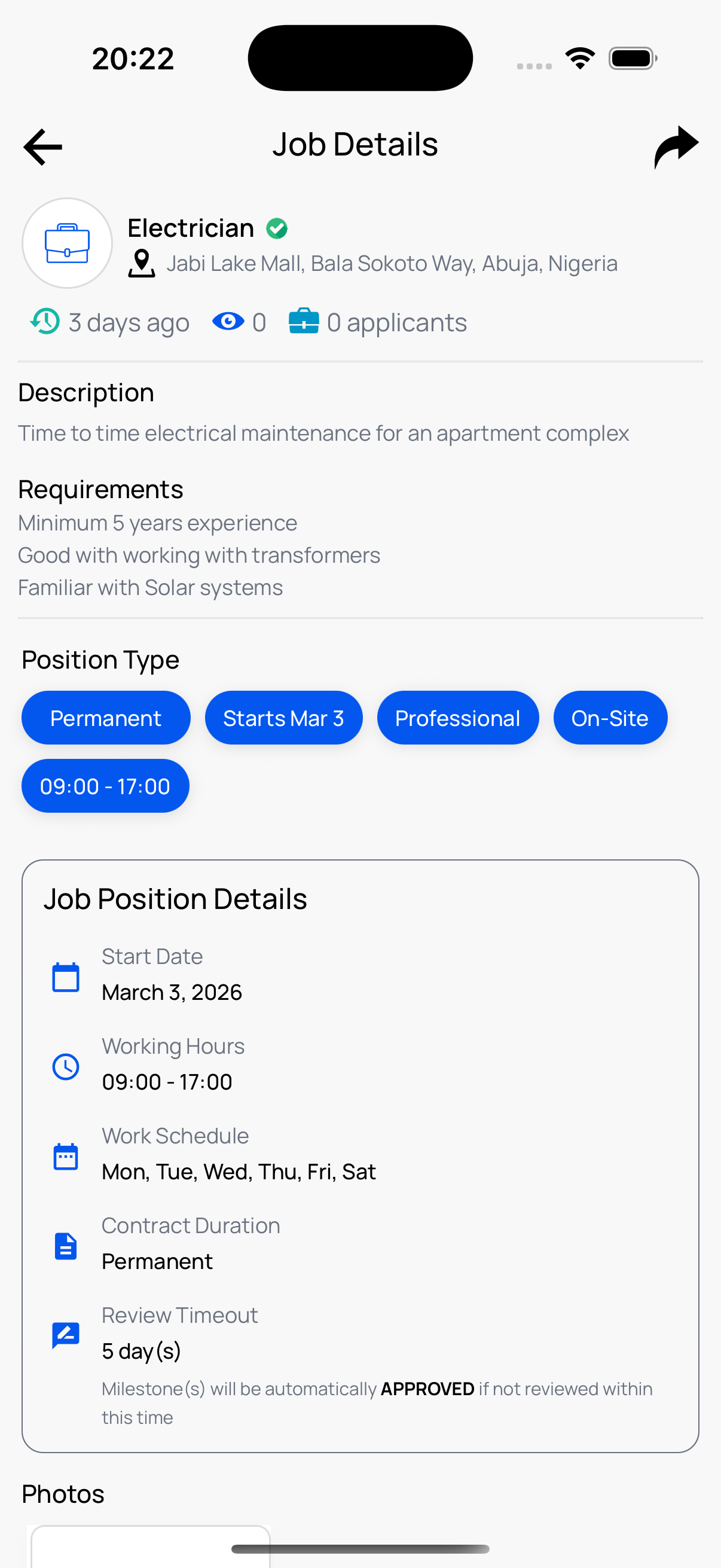 HandyHelpa Explore Profile Screen